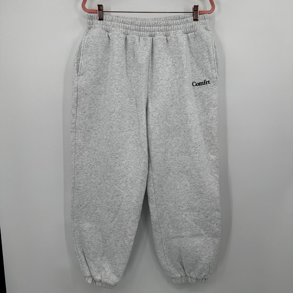 Comfrt Cloud Sweatpants Light Grey Heathered Joggers Lounge Pants XL Baggy - Picture 7 of 12